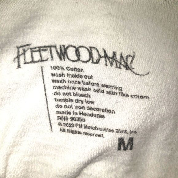 FLEETWOOD MAC Rumors White T Shirt Size Medium - Picture 3 of 4
